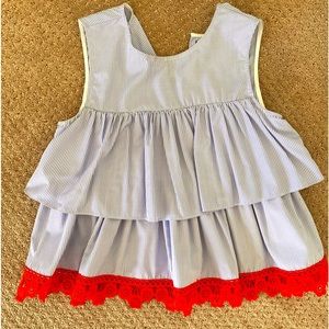 English factory tiered blouse